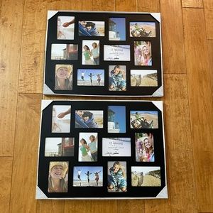 2 Black collage frames